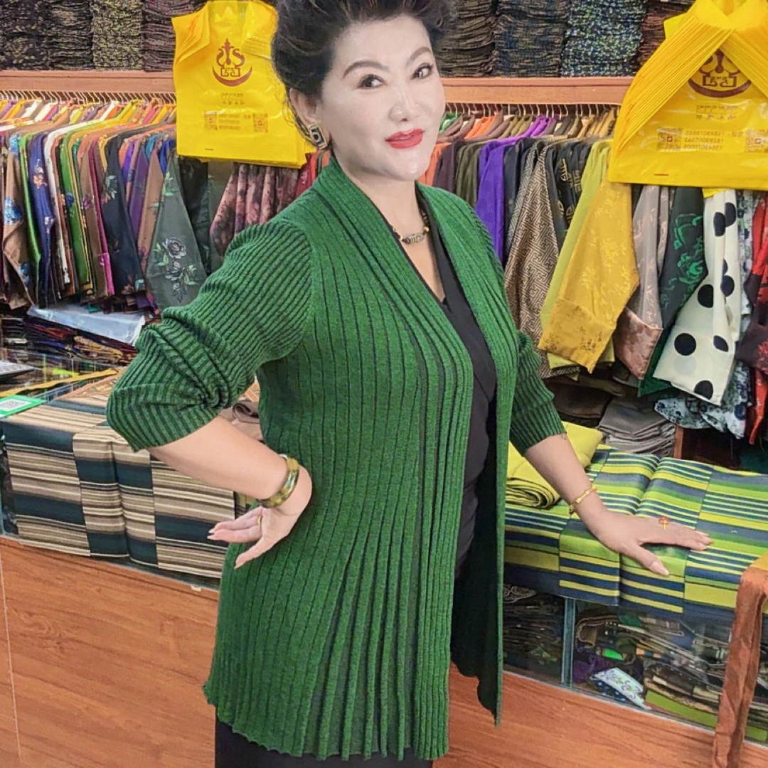 薄款毛衣长款显气质