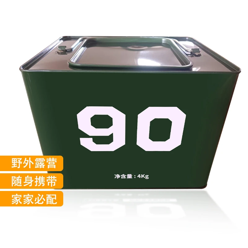 兵盾90无蔗糖压缩饼干能量经典8斤铁桶装