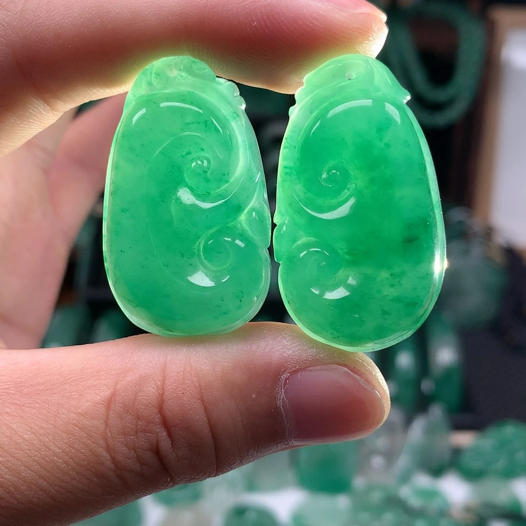 石英质玉吊坠(不含链)未镶嵌如意（拍一发一）