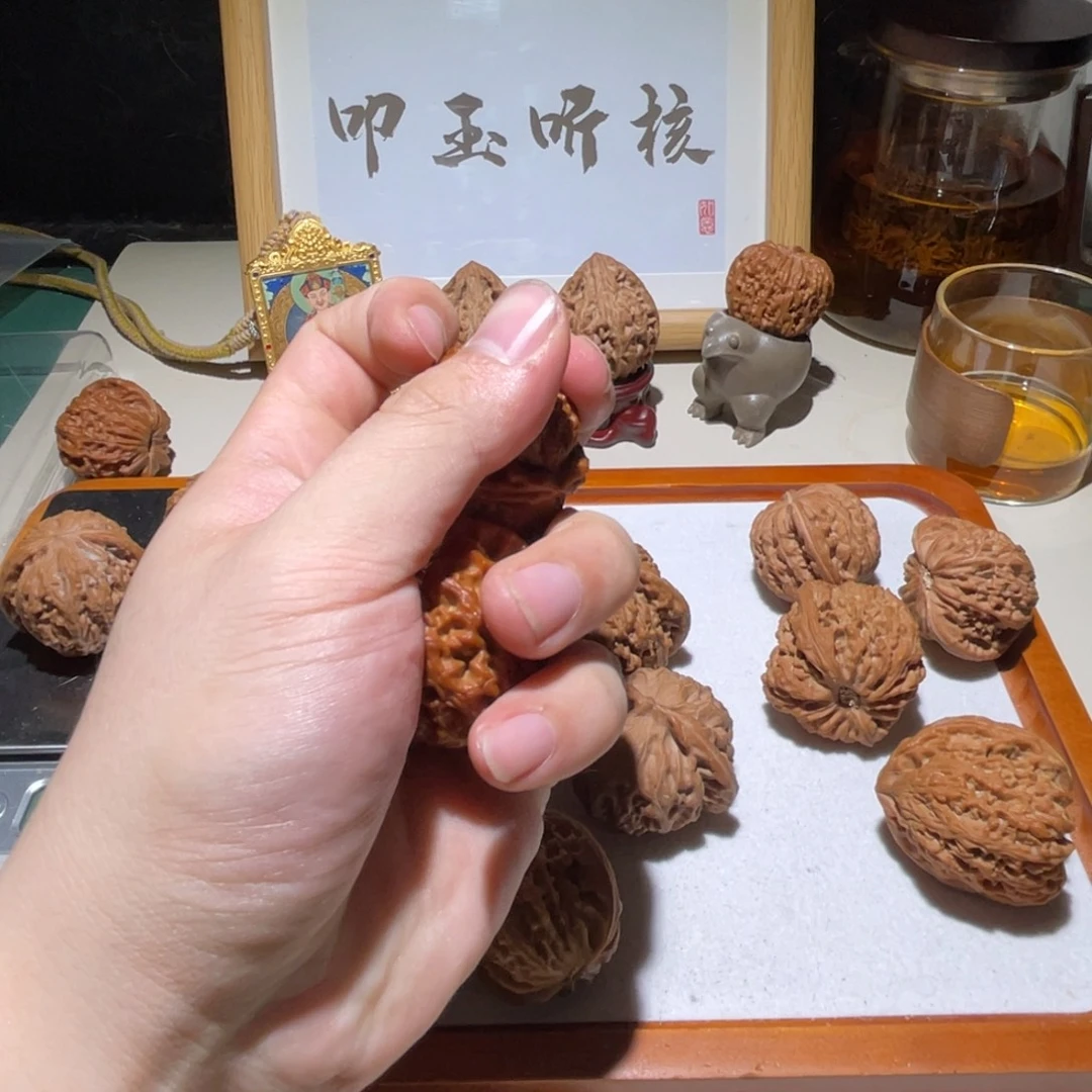 别***尔文玩核桃把件42全品白狮子