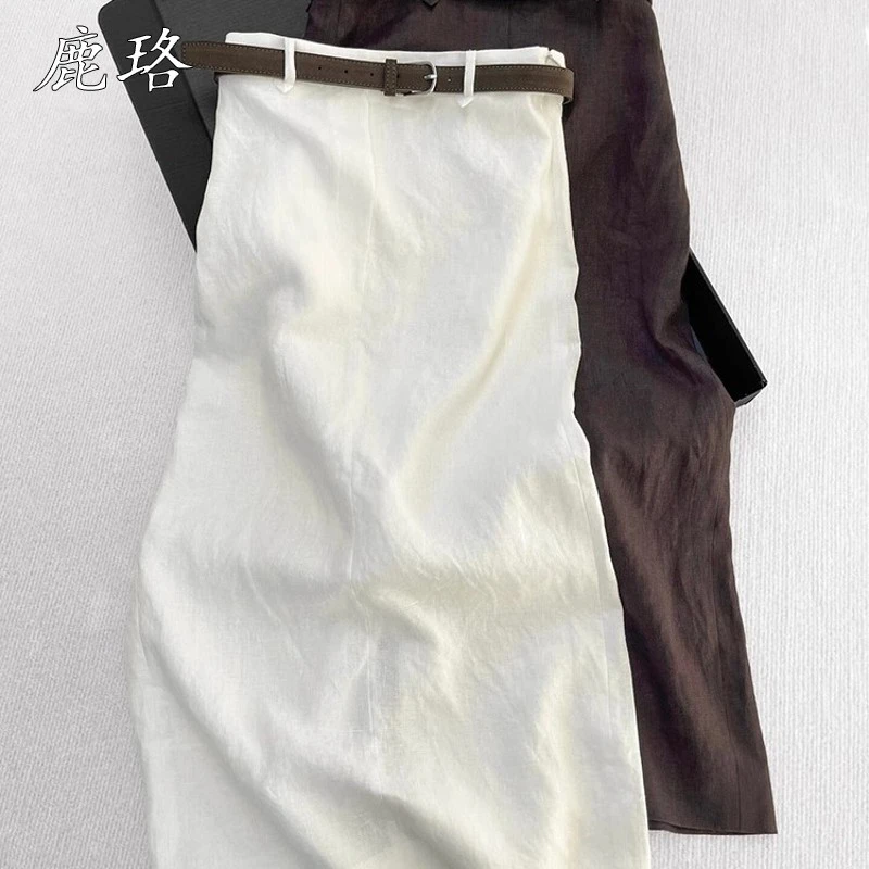 高级感气质超好看舒适半身裙女2025年夏季新款极简风高腰显瘦裙子