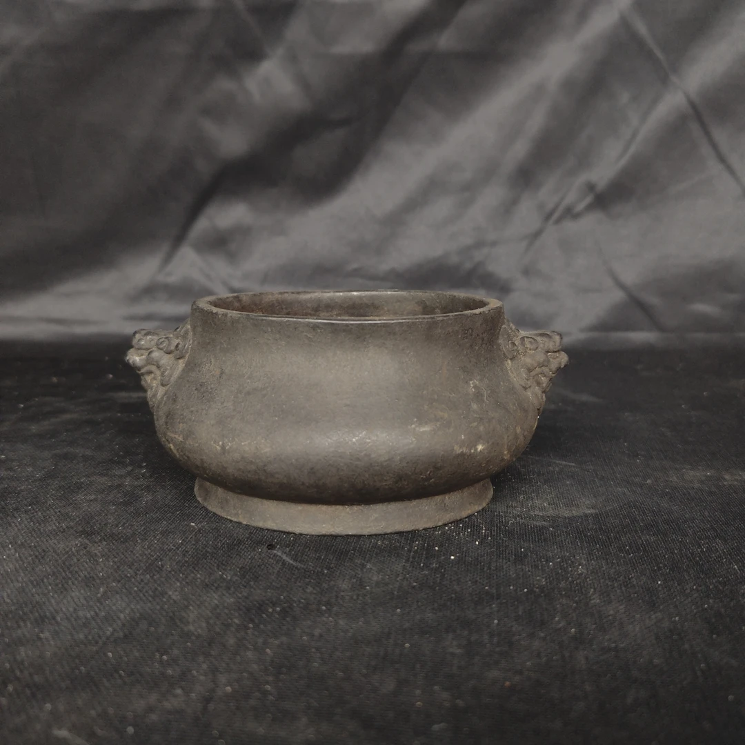 文物文物艺术品/铜胎双耳鼎炉