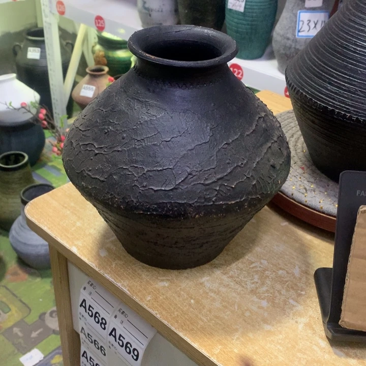 【闪购商品】红陶粗糙盆无孔高20口8.5