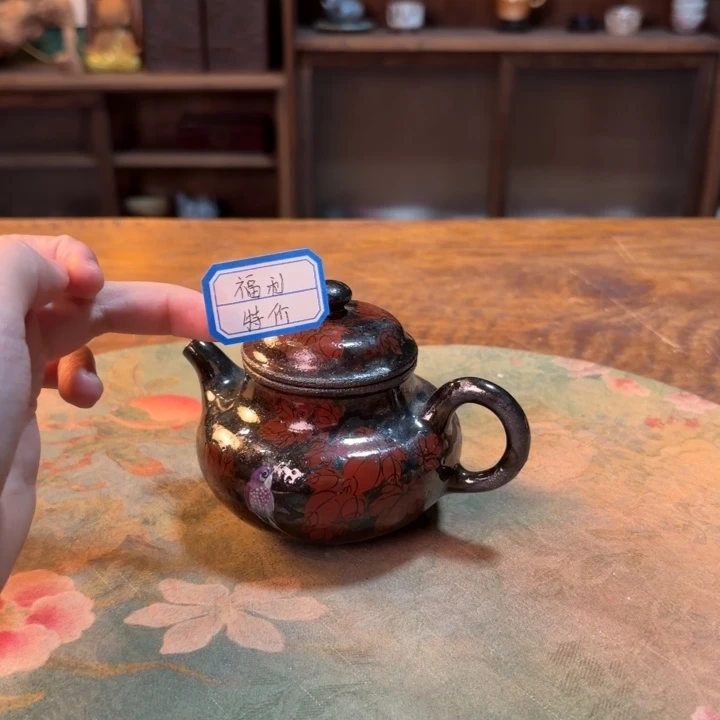 柴烧纯手工手绘陶瓷