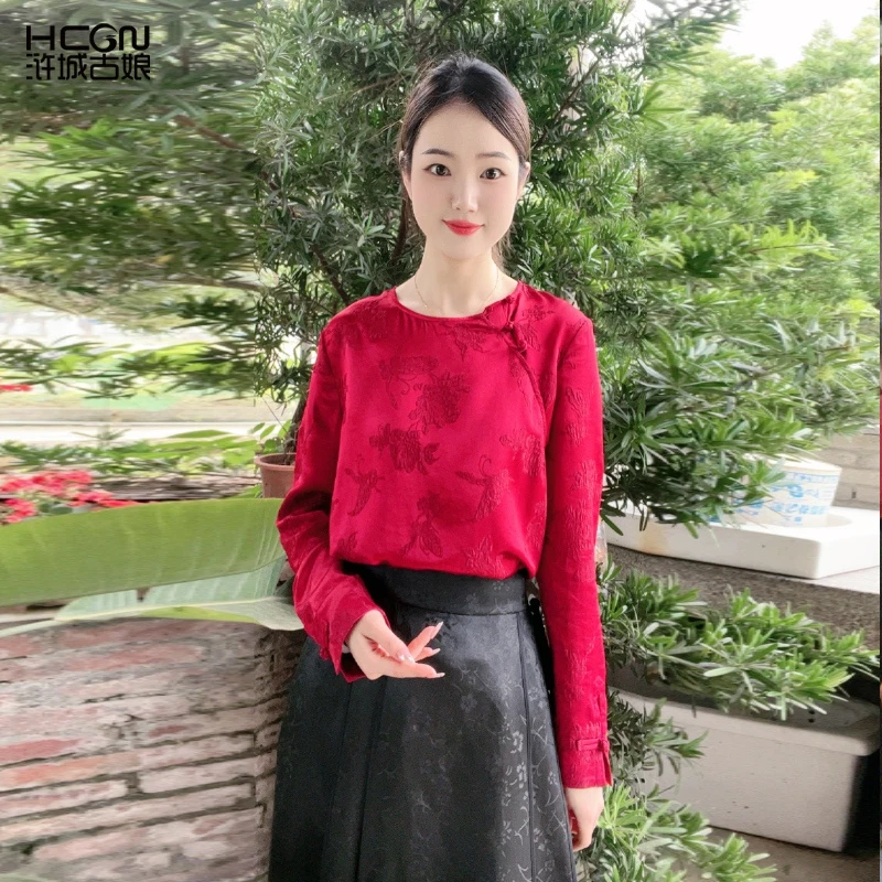 桑蚕丝精致印花宽松百搭气质舒适凉爽夏季女圆领上衣WL033112