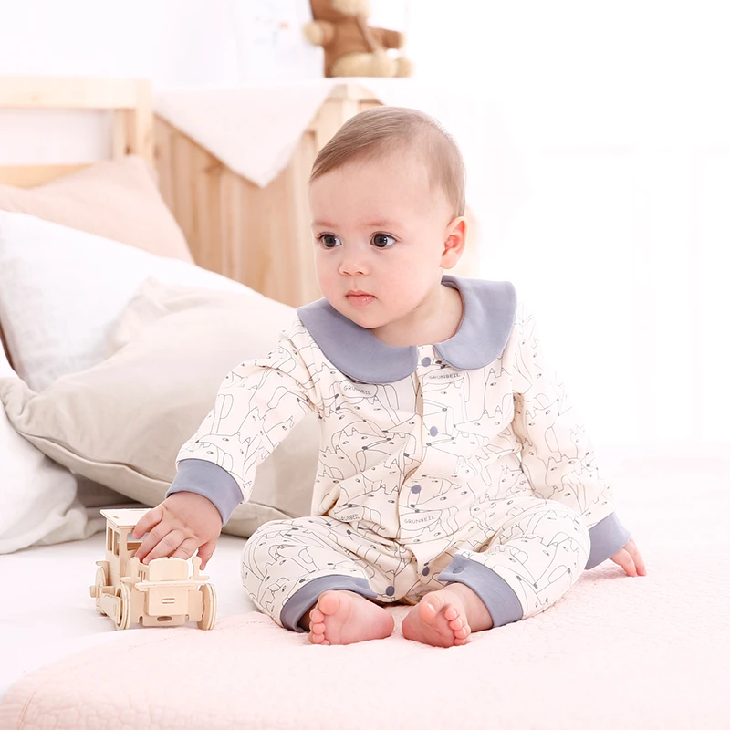 H 2024年宝宝衣服婴儿哈衣男女童套装