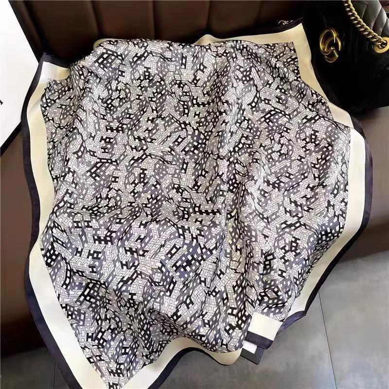 100新款百搭杭州丝绸丝巾70*70#1644