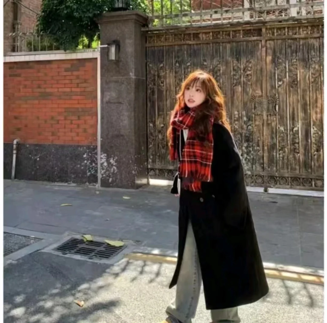 S【冬日暖阳2.0】2024冬款高端定制加棉宽松加厚毛呢大衣外套-DY089