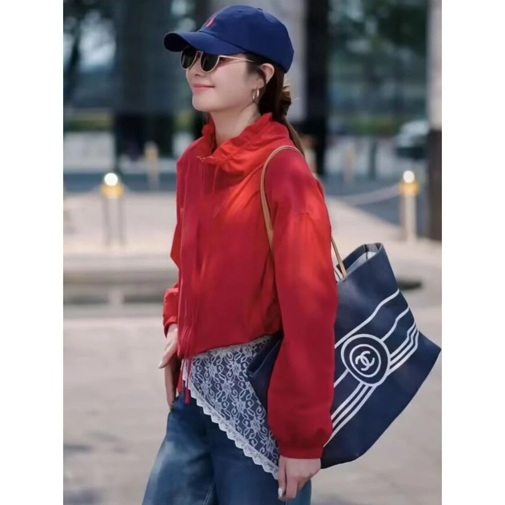 薄款女夏季立领防晒衣短外套显瘦网红休闲百搭时尚透气防晒衫上衣