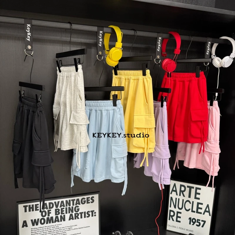 【keykey】破洞工装卫裤 多色百搭款 炒鸡酷帅kk62