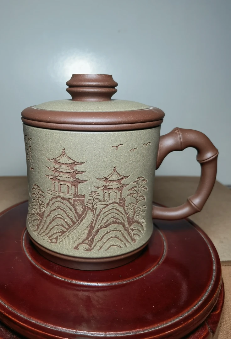 山水滤网盖杯-420cc（G0071）