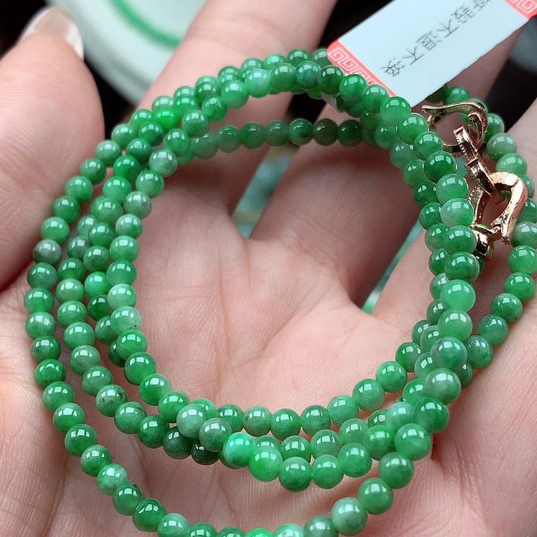 翡翠未镶嵌项链翡翠