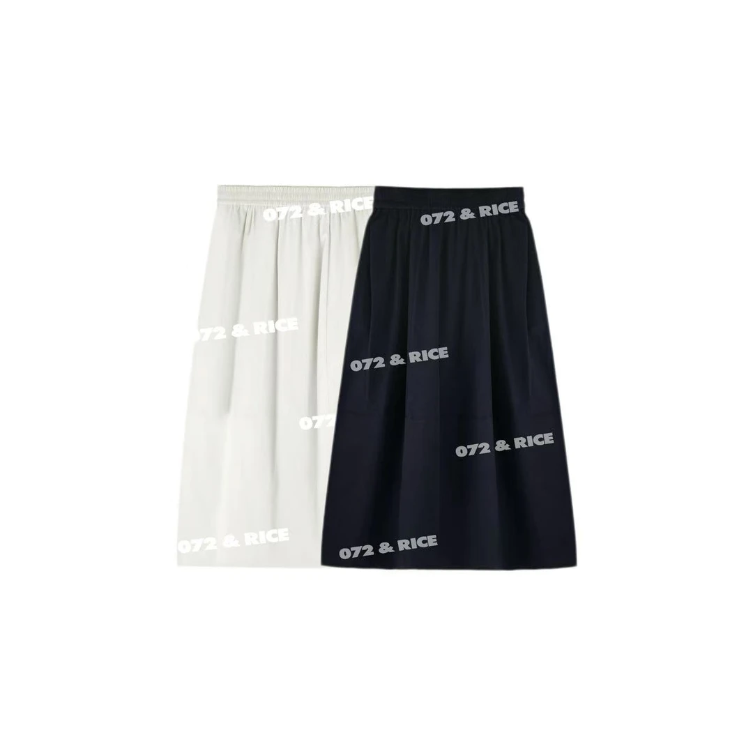 072 & RICE【空气裙】夏季休闲松紧腰半身裙 A-ZS076