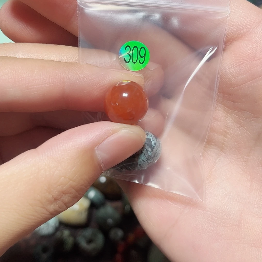 福***祥未镶嵌圆珠桶珠老型手串！！玛瑙/玉髓