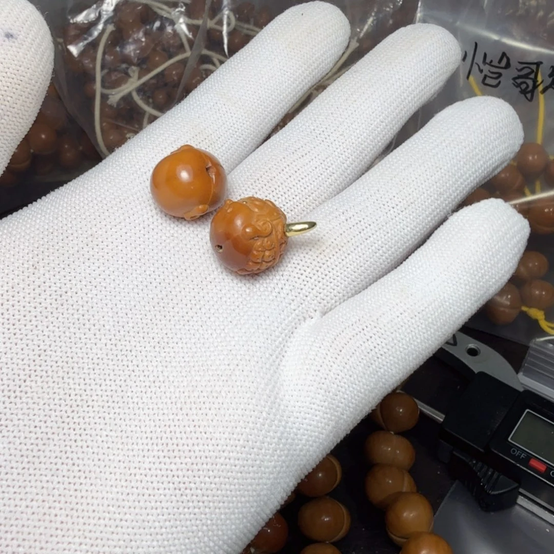 *****核桃手串/手链一对金角银角