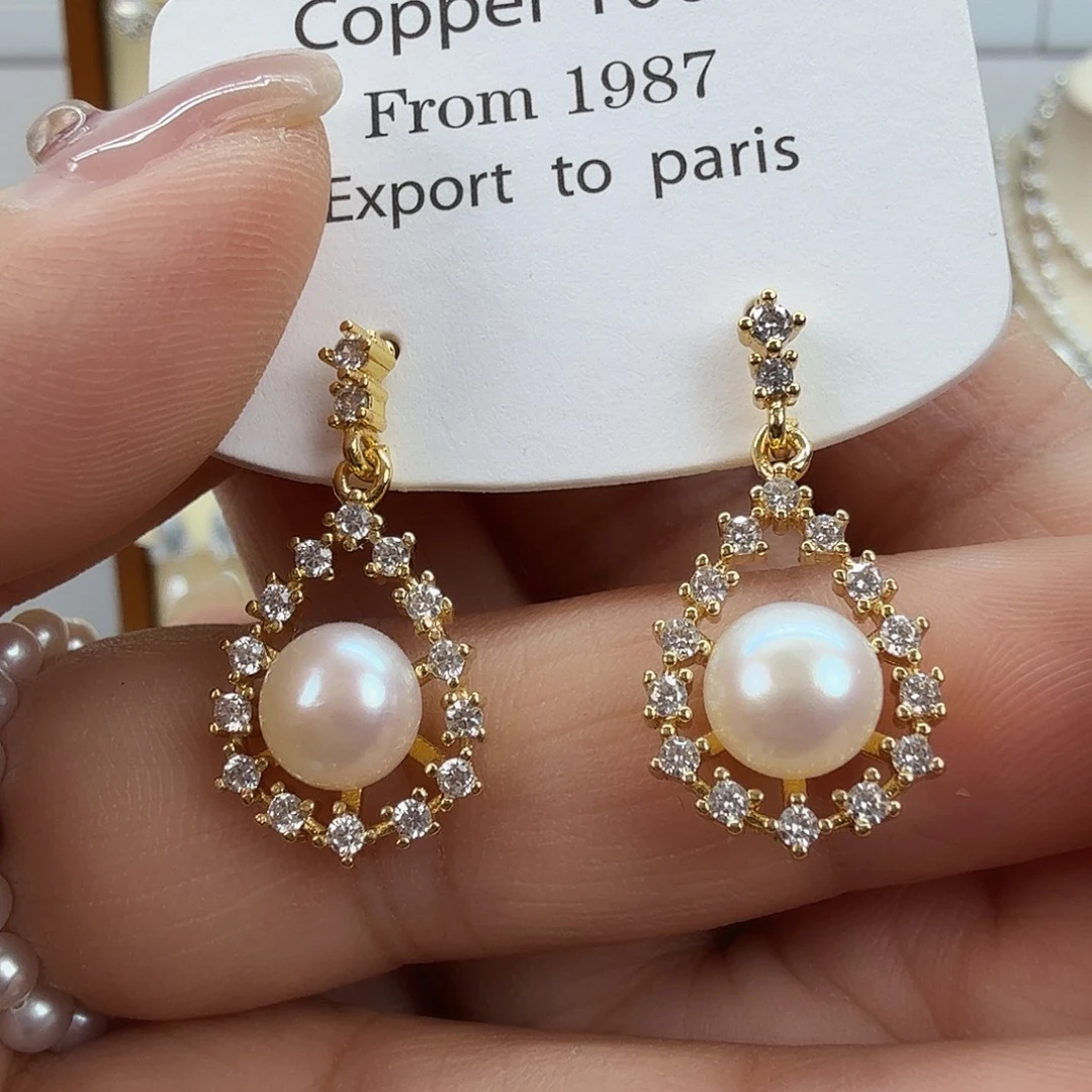 淡水珍珠未镶嵌耳饰