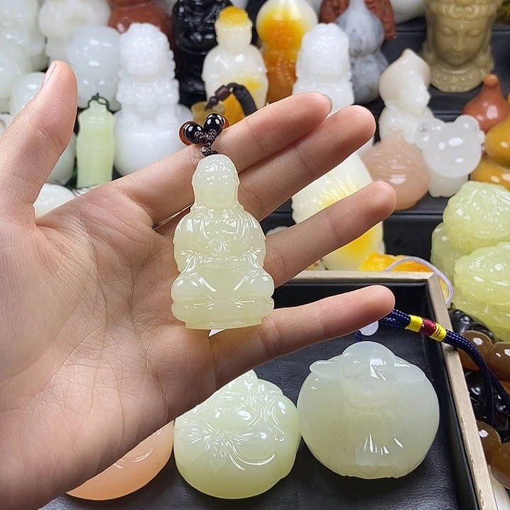 无花朵黔**飞原石雕刻把件