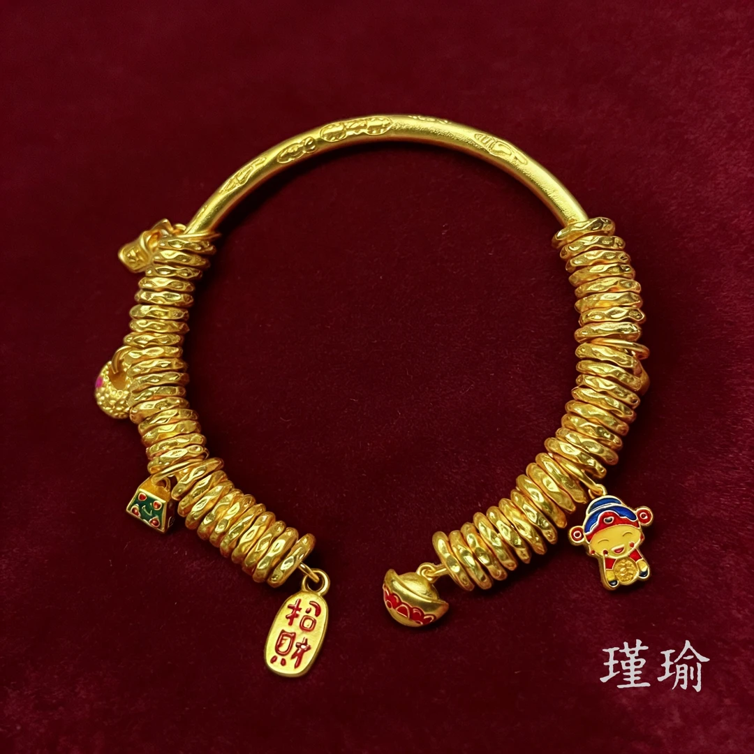 手镯 K0123黄色包包盘缠开口手镯多样性发货47274