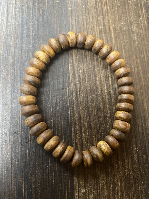 奇楠沉香算盘珠手串单圈