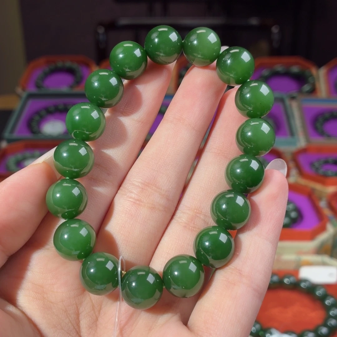 和田玉（碧玉）未镶嵌手串