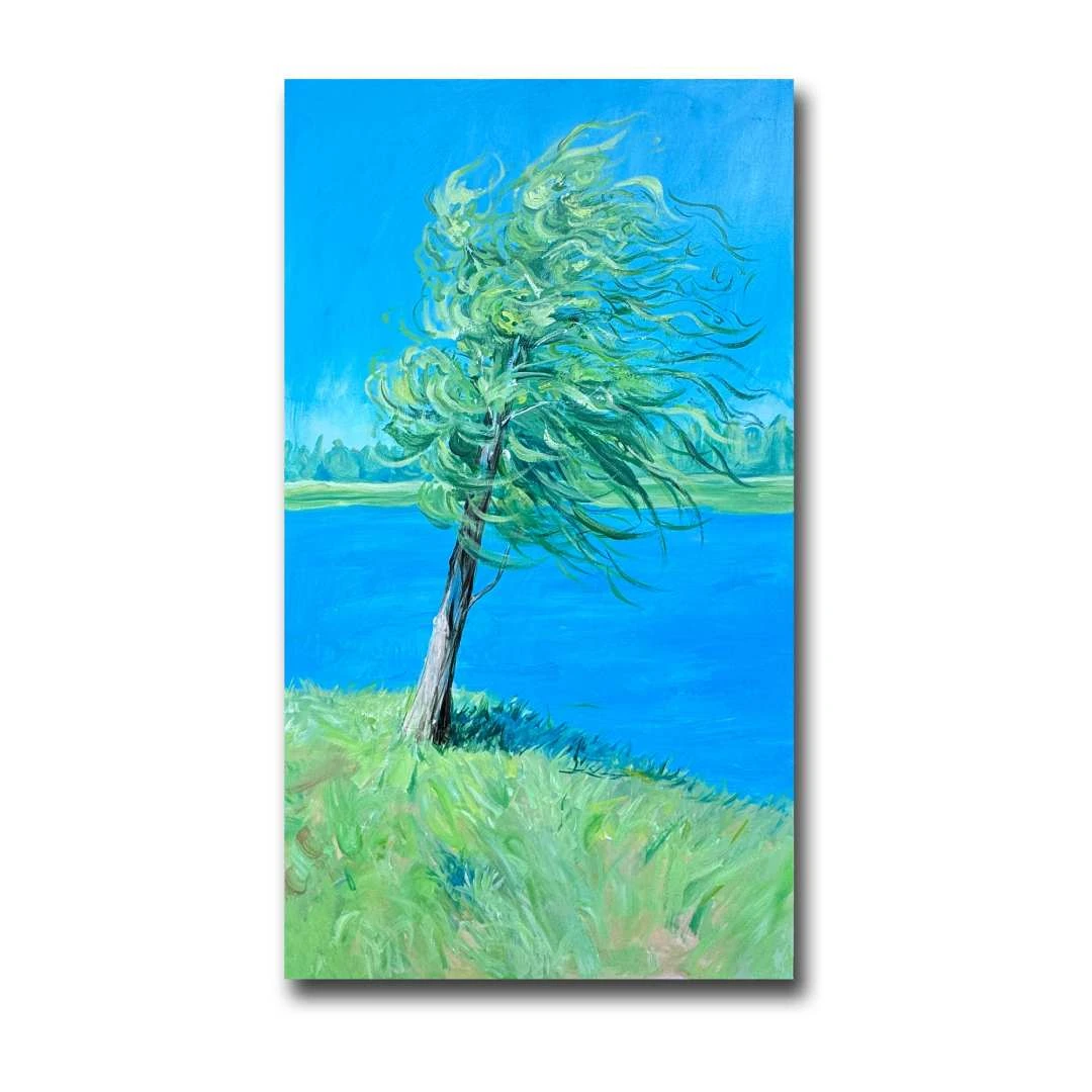 《大树》80*140  原创丙烯装饰画