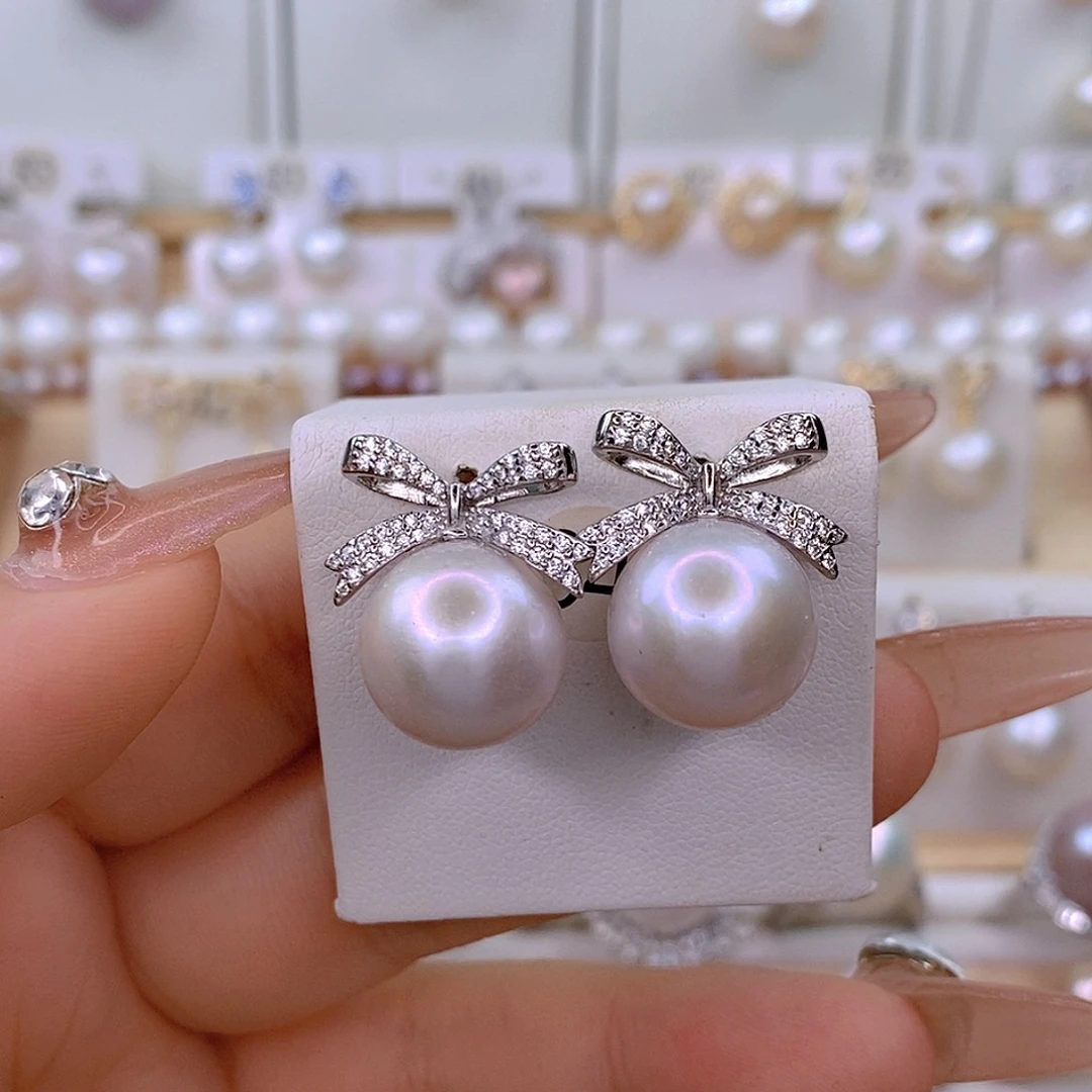 淡水珍珠银S925镶嵌颈饰