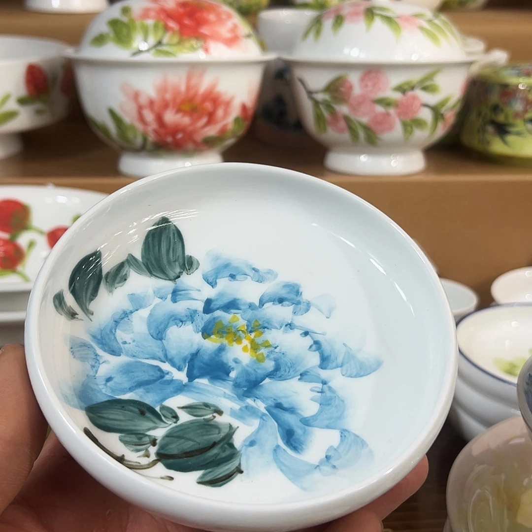 陶瓷景德镇高温釉下陶瓷5寸碟