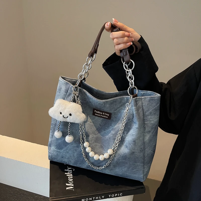 高级感复古秋季大包包女2025新款潮时尚百搭休闲大容量通勤托特包