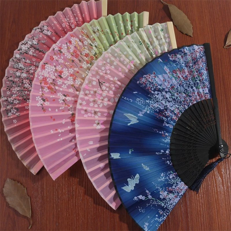 中国古风小折扇女汉服旗袍随身古典夏季折叠舞蹈扇子跳舞流苏