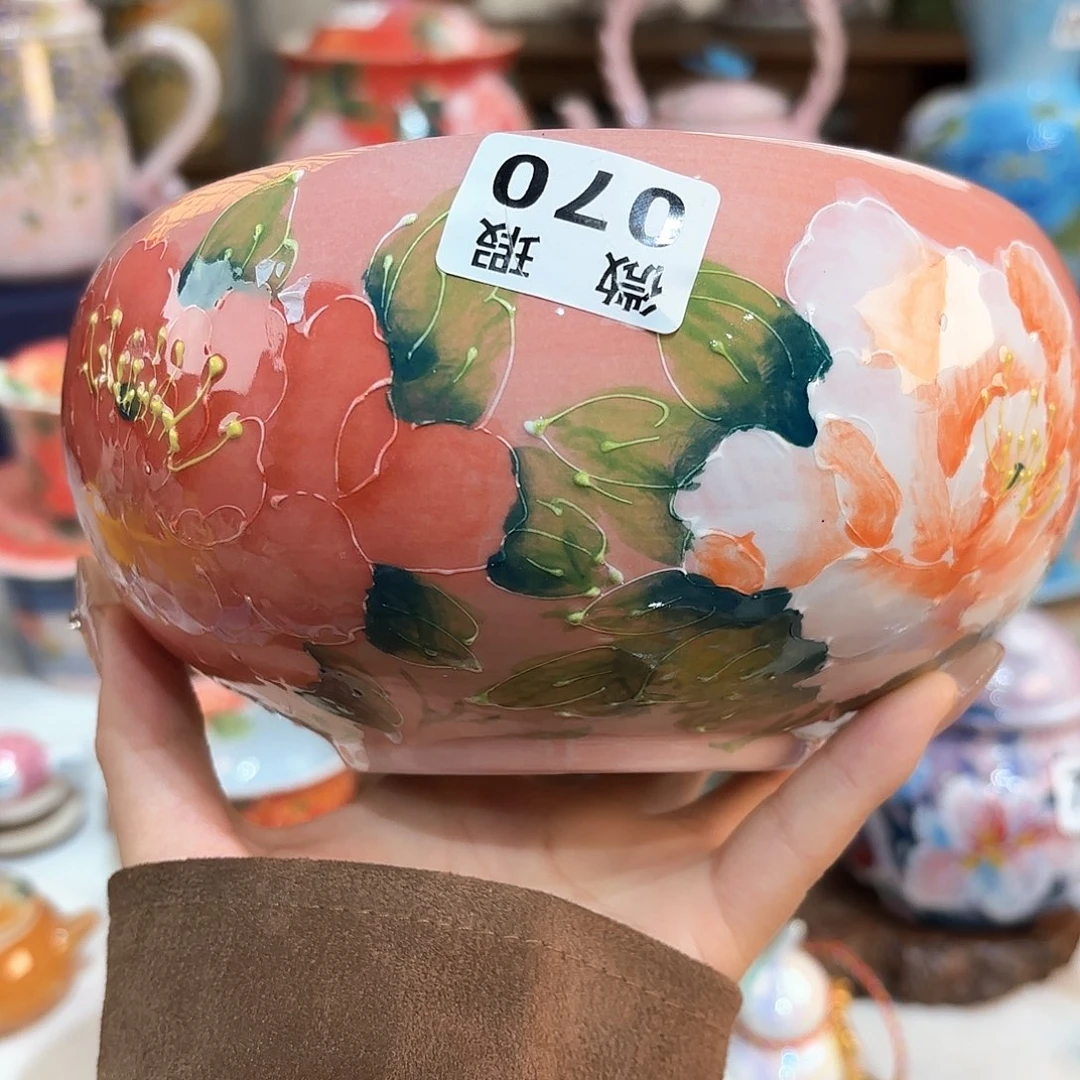 景德镇手绘高温釉下彩陶瓷茶具