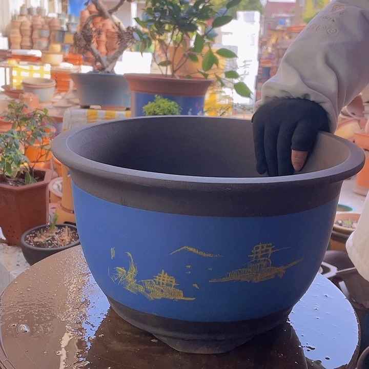 紫砂宜兴紫砂蓝山水36