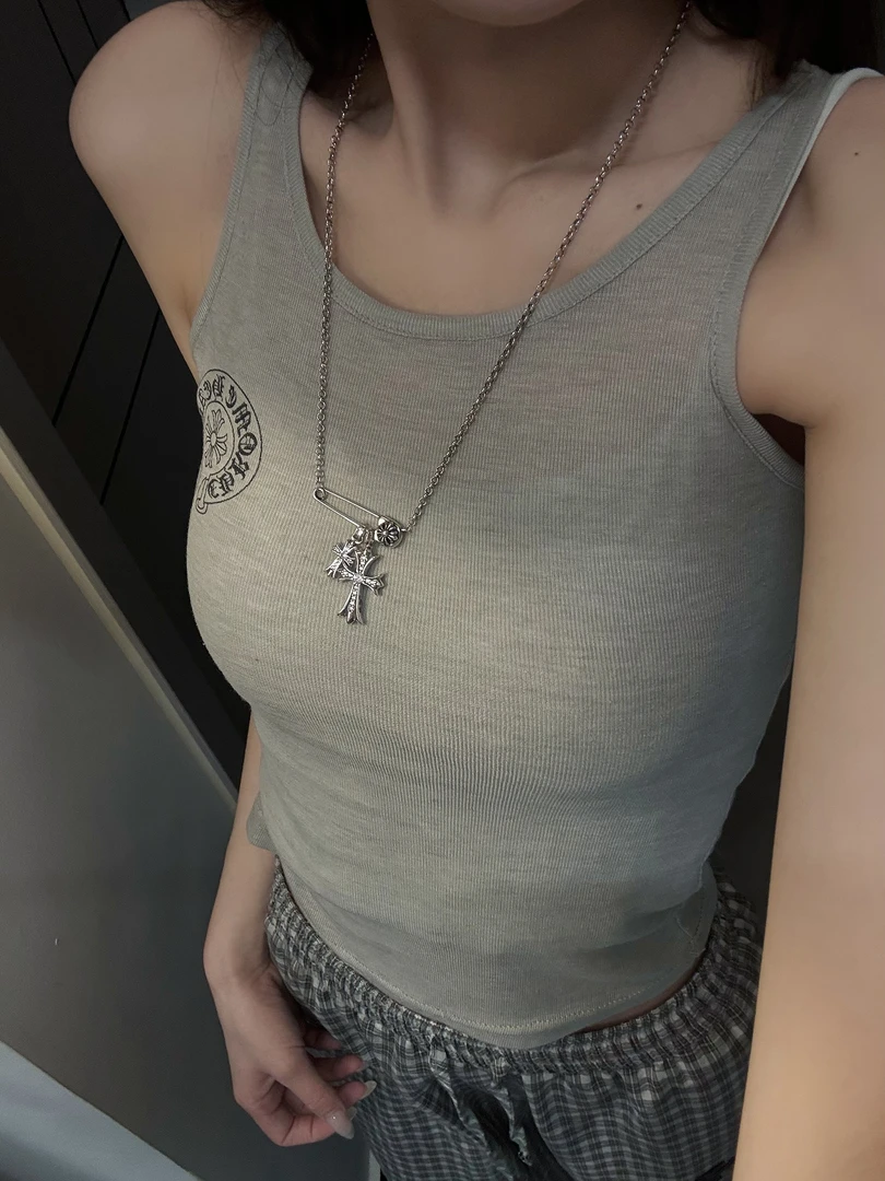 合金项链 满钻百搭个性时尚小众项链