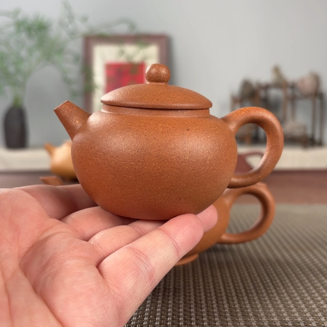 紫砂茶壶黄龙山原矿紫砂壶150