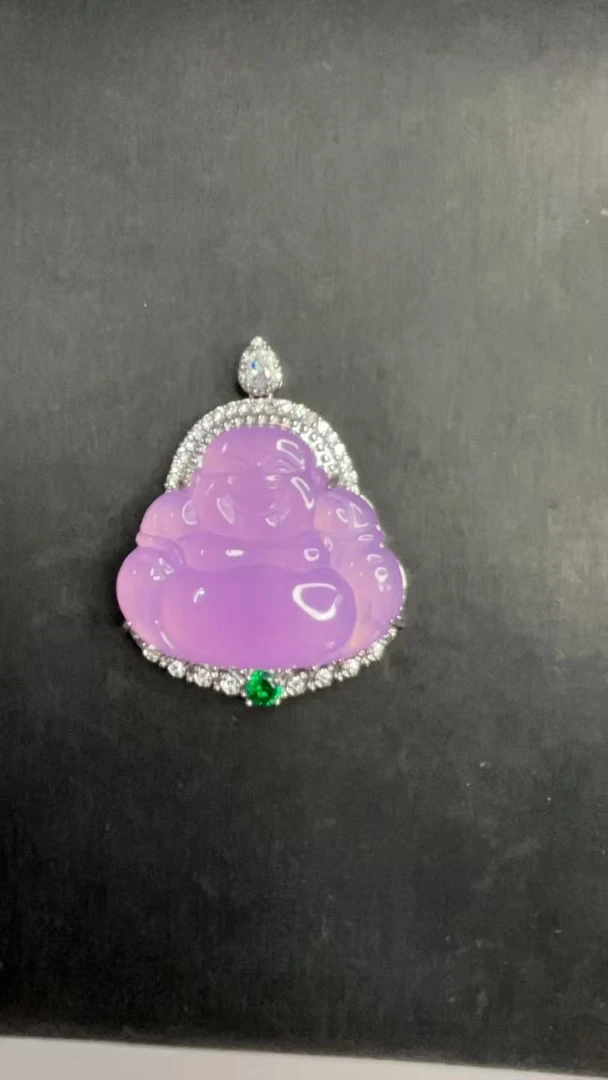 轻奢高贵优雅气质百搭玉石镶嵌吊坠141