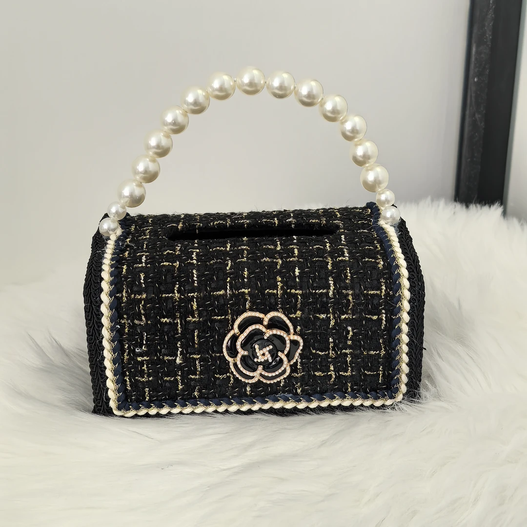 轻奢小香风纸巾盒客厅高档家用奢华创意茶几轻奢摆