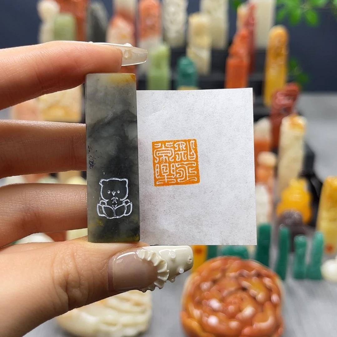 巴林石印石包邮包刻6258