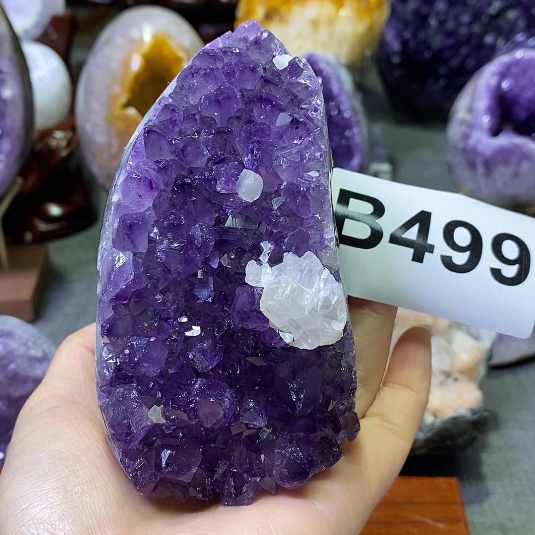 紫晶珠宝半成品未镶嵌