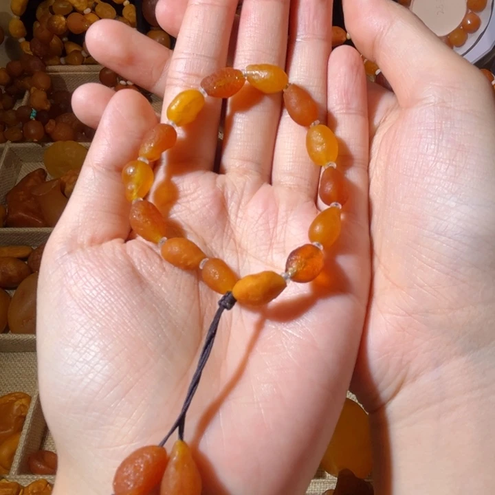 未镶嵌琥珀手链蜜蜡海漂手串