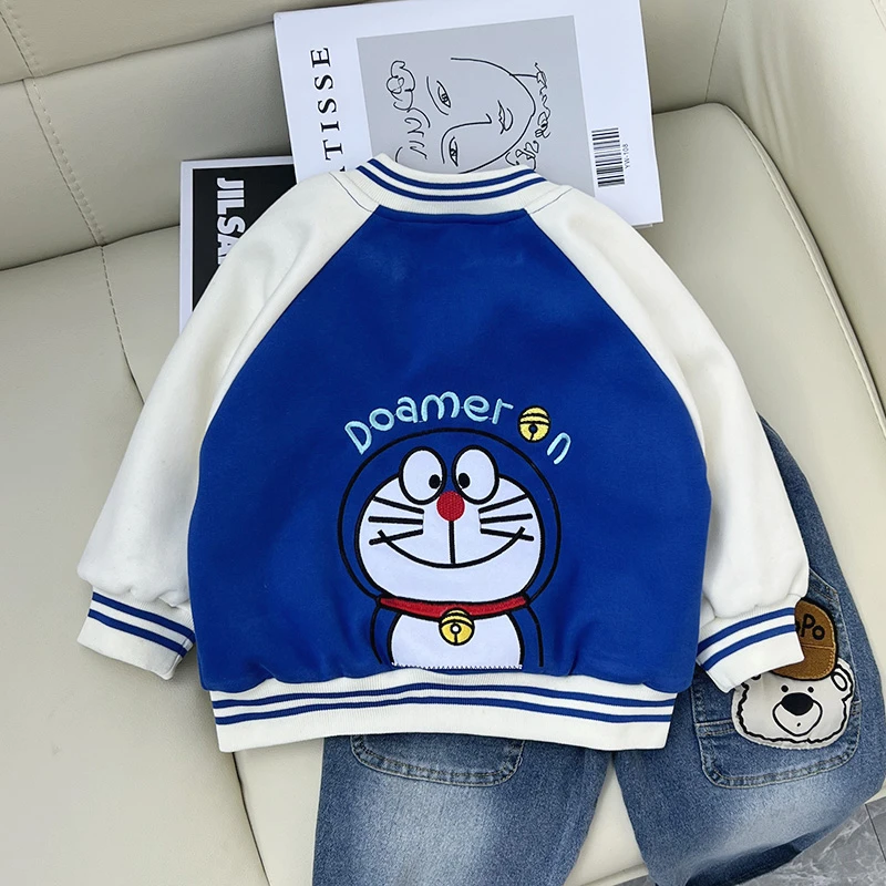 男童洋气外套儿童双层夹克棒球服女宝宝上衣潮童装春秋装小童衣服