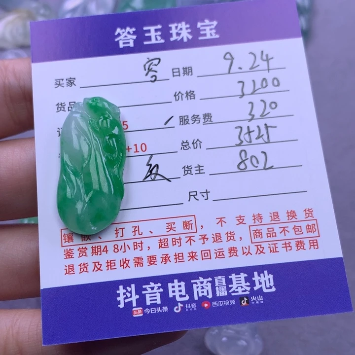 颈饰未镶嵌翡翠容