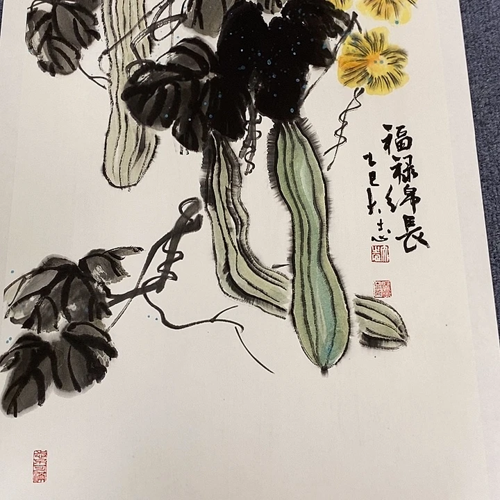 国画纯手绘写意画作45*68