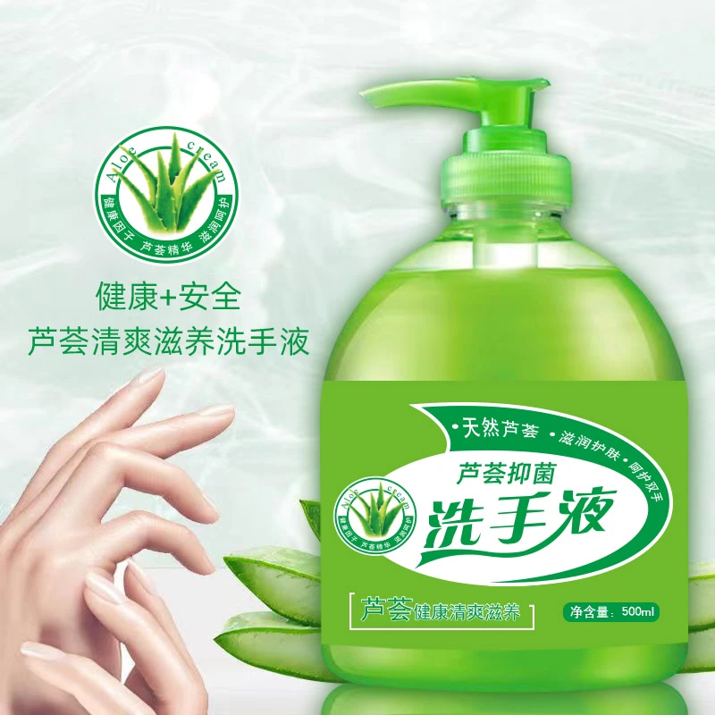 拍1发6瓶芦荟抑菌500毫升保湿滋养清爽护肤泡沫丰富洗手液