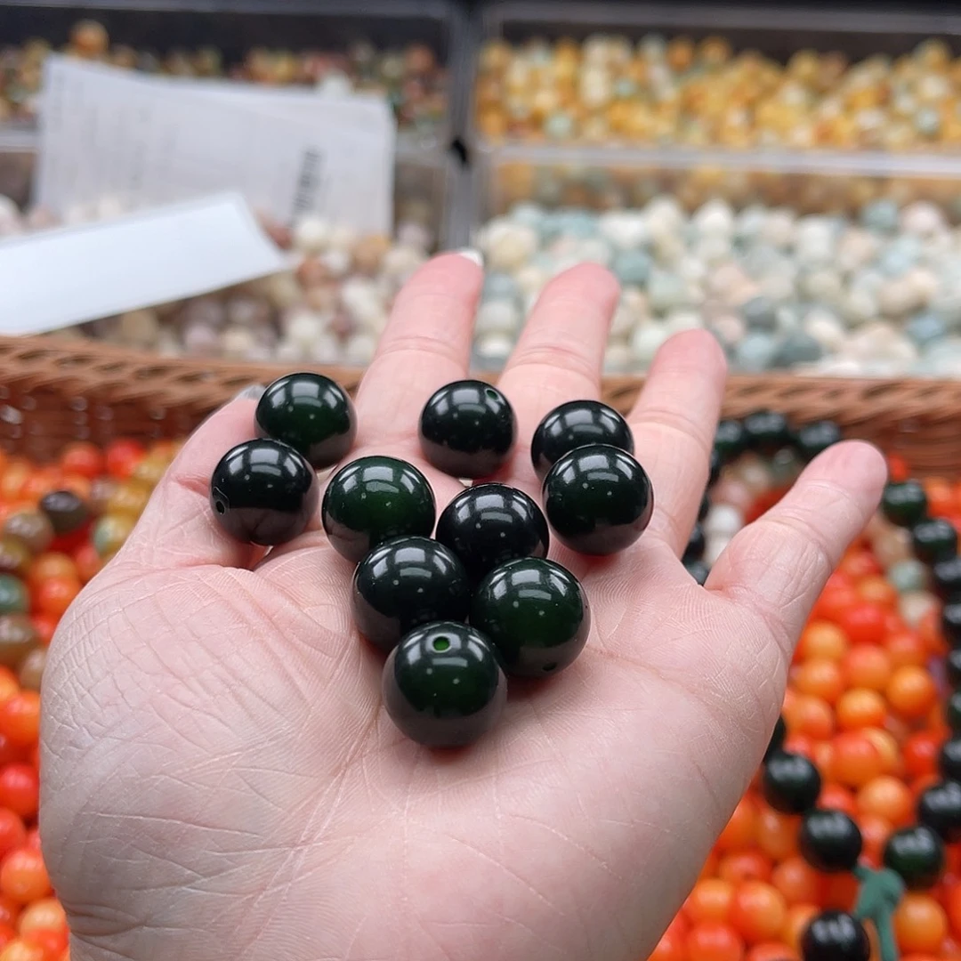 白玉菩提吊坠A/15mm/20颗