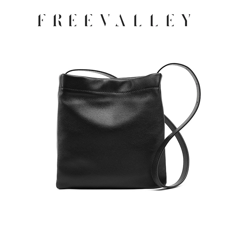 FREEVALLEY自由谷 牛皮托特包 慵懒休闲气质款 单肩斜跨手提