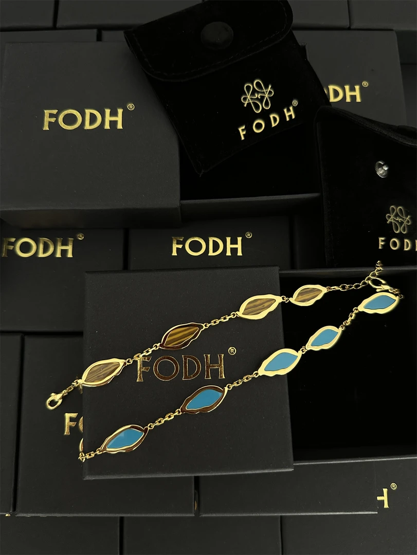 铜合金手链 FODH方哥◆铜电镀金手链镀金金榔子手链