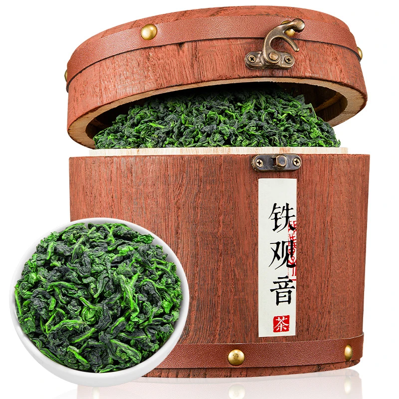 福建安溪铁观音茶叶2025新茶正宗高山清香型乌龙茶木桶礼盒装500g