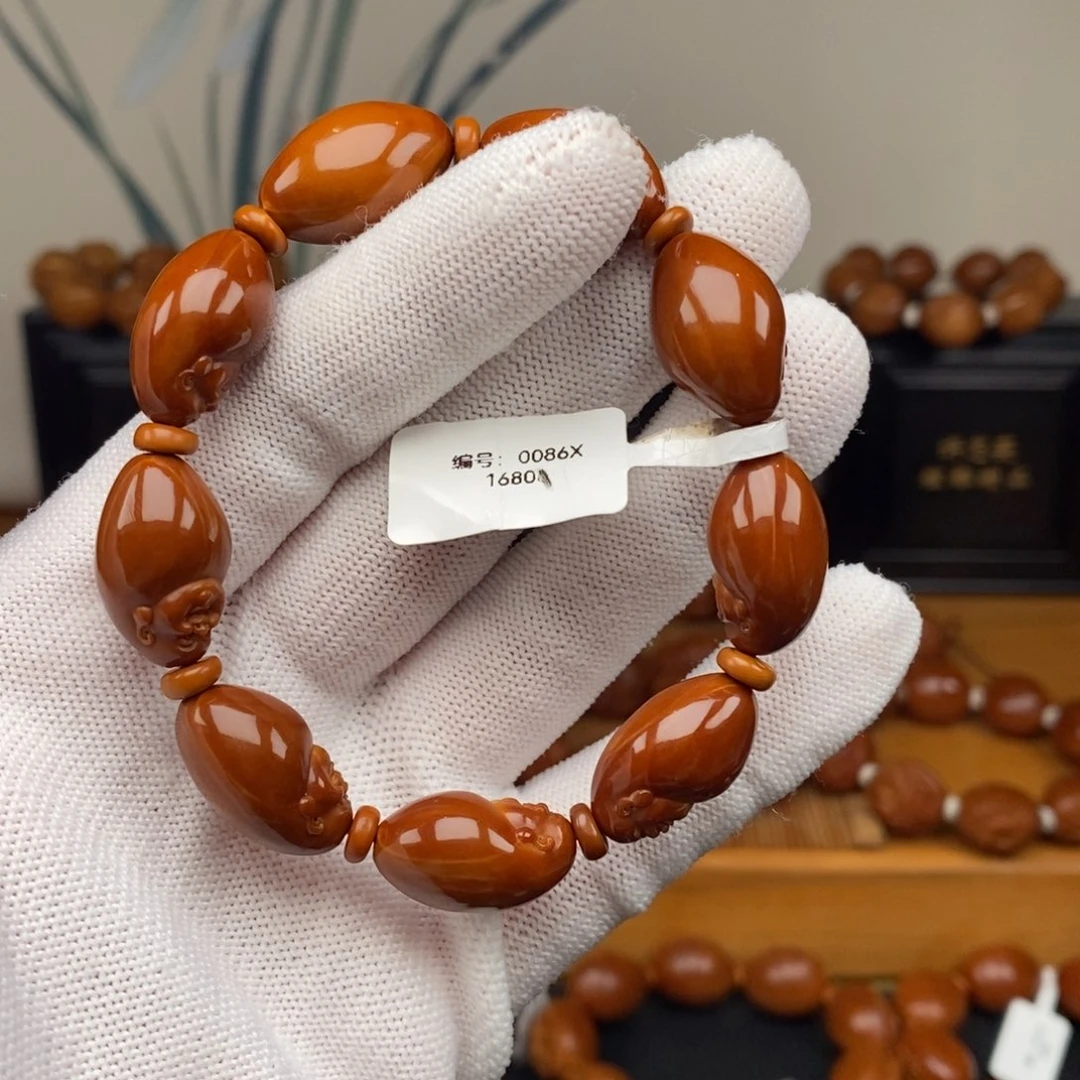 手串橄榄核一青老师小弥勒