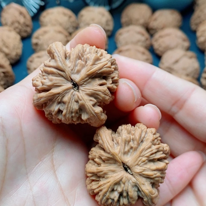 小***落文玩核桃把件麦虎40全品