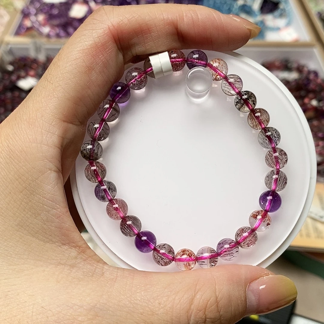 未镶嵌手链水晶c7019超七7m