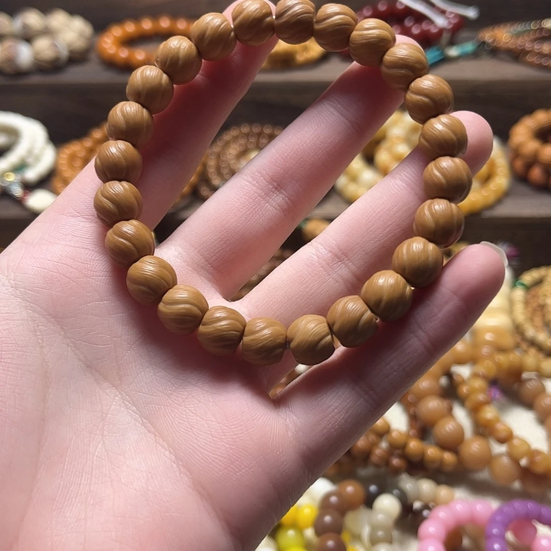 手串猴头核桃拉丝桶珠